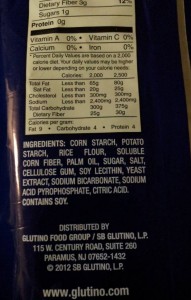 Glutino Ingredients
