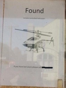 Lost helicopter